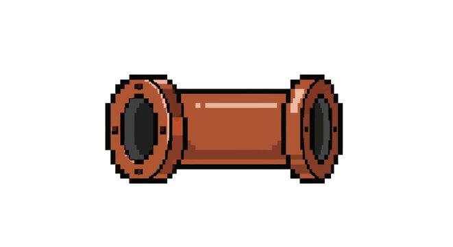 Rusty Metal Pipe Fitting Connector.