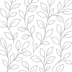 Fototapeta premium Minimalist leaf pattern design for decor and textiles