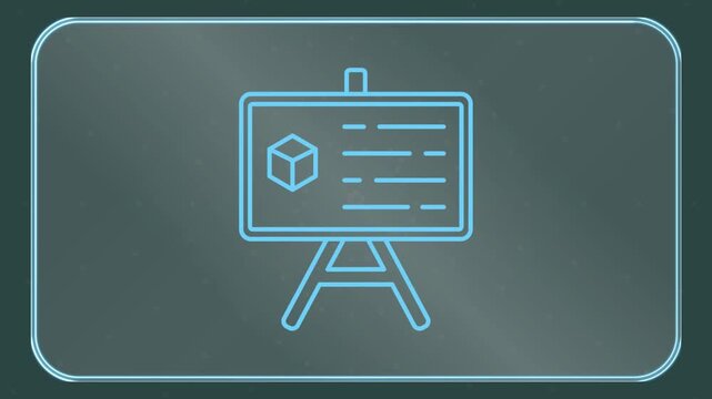 Hand Drawn HUD Icons Animation Set &ndash; Security Access Control Outline Motion Graphics Loop