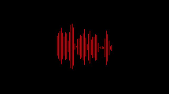 sound waves. Abstract music wave, radio signal frequency and digital voice visualisation. Tune equalizer vector set. Monochrome volume audio lines, soundwaves rhythm isolated on white background