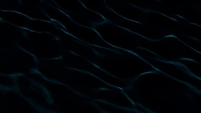 Dynamic flow of abstract dark ocean waves with mesmerizing surface patterns