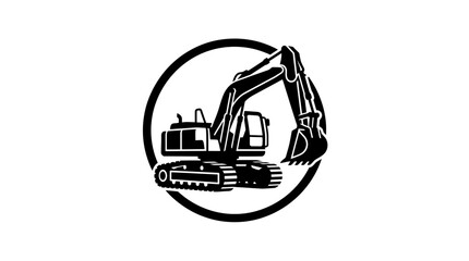 Excavator Machine Heavy Equipment Construction. © Arkan