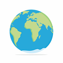 Fototapeta premium Stylized Illustration of Planet Earth