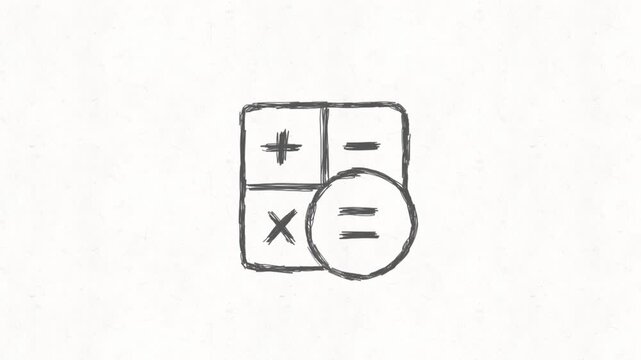 
Calculator Icon Animation for Finance Accounting and Mathematical Calculations