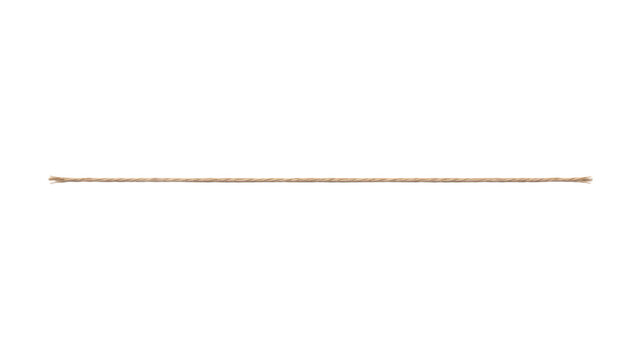 PNG Thin natural twine rope isolated