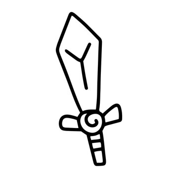 handdrawn sword