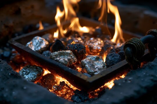A refiner's fire purifying silver, sitting over the intensely hot coals, Malachi's imagery