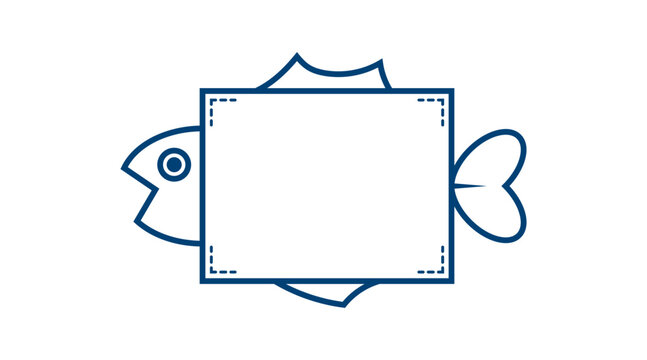 fish sign frame