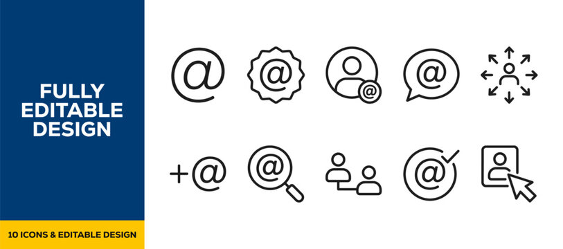 Marketing Data Mining and Consumer Insights flat vector illustration icon bundle set high resolution