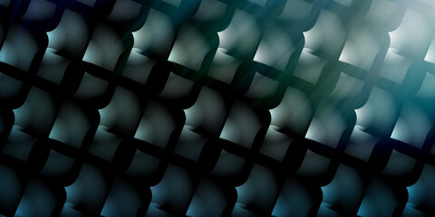 Fototapeta premium Abstract geometric pattern with teal light flares