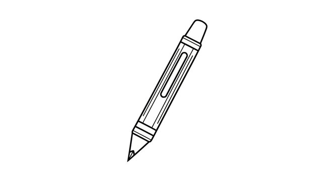 Sleek mechanical pencil icon for drafting and sketching