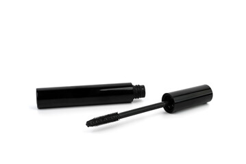 Fototapeta premium Black mascara isolated on white background.