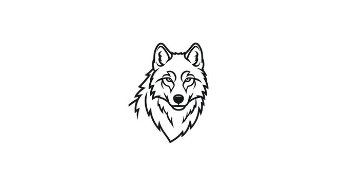 Detailed illustration of a wolf.