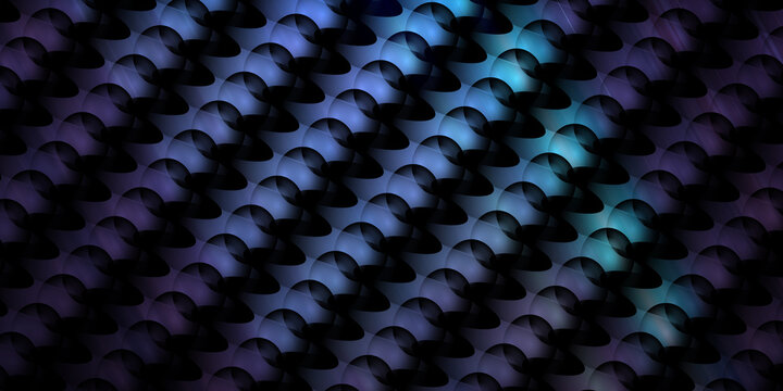Abstract background with repeating circular patterns in cool blue tones