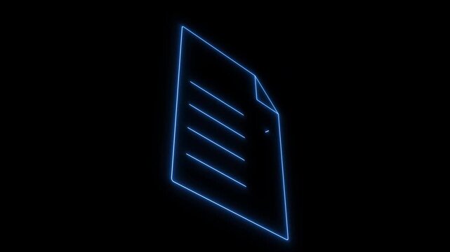Document management concept, Businesswomen check electronic documents on digital documents on virtual screen Document Management System and process automation. Motion graphics of document concept.