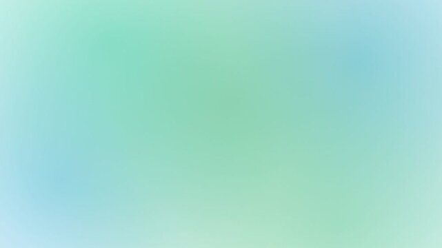 Abstract mint green and light turquoise gradient background animation