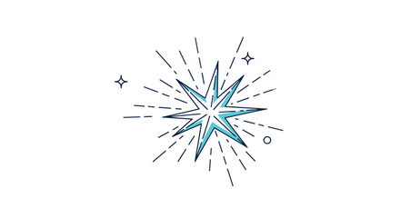 Fototapeta premium Colorful party hat with exploding festive confetti and stars representing birthday celebration and event.