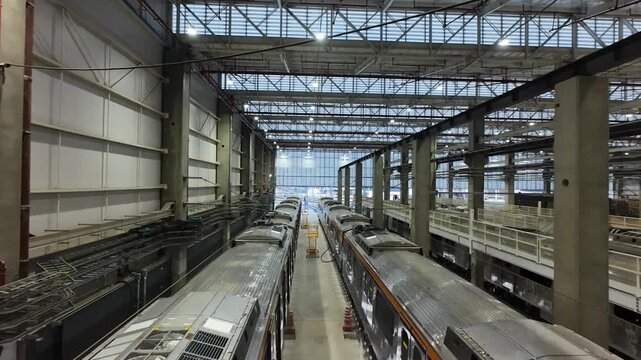 esta&ccedil;&atilde;o de metro morro grande sp linha laranja imagens internas estacionamento dos trens 