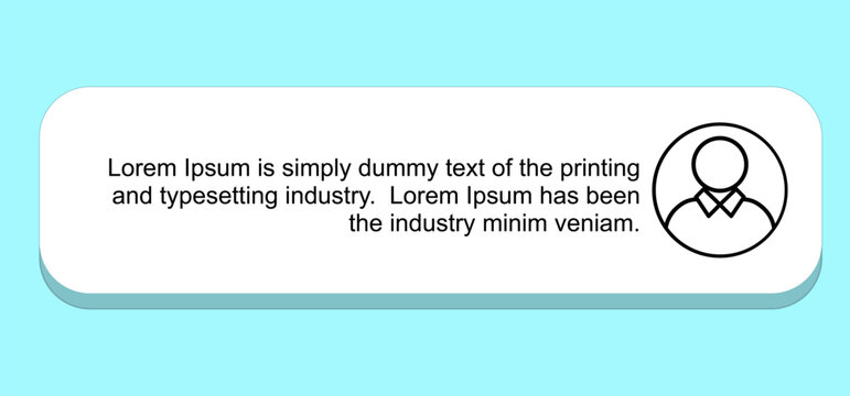 User profile badge with person icon in linear style on a rounded white rectangular card, social media contact status button on a light blue background, minimalist generic member avatar placeholder