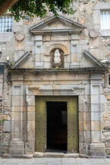 Fototapeta premium Gate of the Convent and Church of the Conceptionists, in Viveiro, Galicia, Spain.