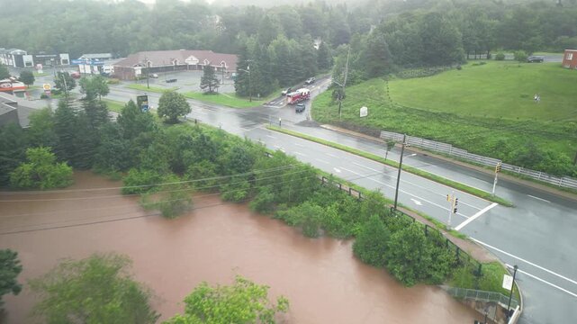 Heavy rains lead to severe flooding in Bedford, Halifax, as rivers overflow and cars become trapped. Emergency crews respond to the overwhelming natural disaster in Nova Scotia