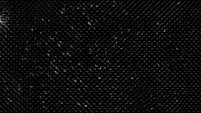 Abstract dynamic waves creating mesmerizing patterns with light and shadow