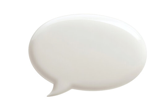 This sleek and modern 3d rendered white glossy speech bubble icon is perfect for representing chat messages, digital communication, and interactive dialogues in various design projects&nbsp;