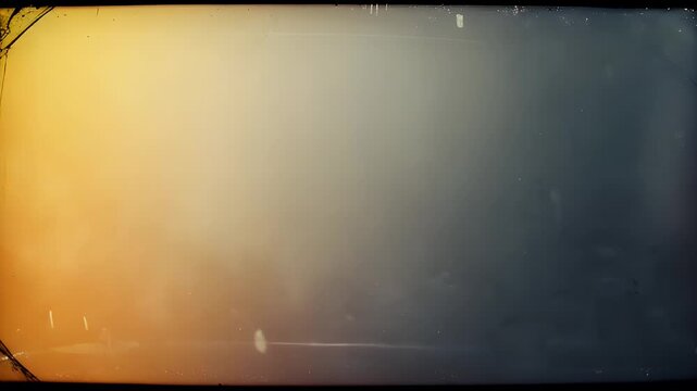 Abstract gradient background video featuring vintage film texture with subtle light leaks and scratches for professional motion graphic design projects