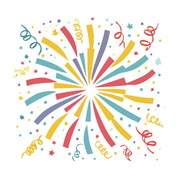 Fireworks burst vector illustration