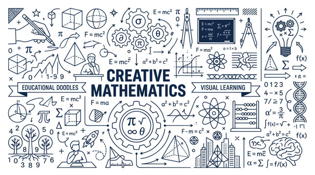 Creative Mathematics Education Doodles - Visual Learning Concepts