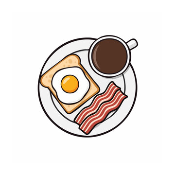 Flat design coffee cup with beans and steam