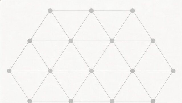 Geometric pattern of interconnected triangles