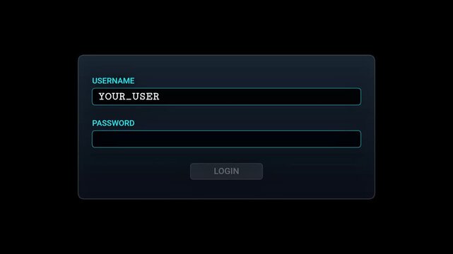 Digital login screen shows access denied message after failed password entry