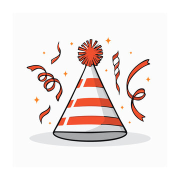 Hot air balloon with flames vector illustration