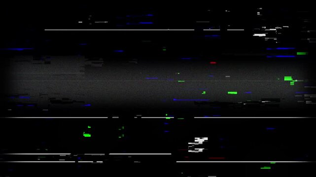 Dark digital background with subtle vertical compression artifacts and fine scanline noise. 4K Video
