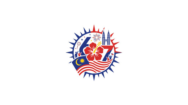 Malaysia 67th Independence Day Celebration Emblem