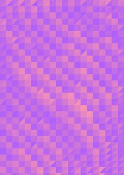Pola Geometris Segitiga Gradasi Ungu Merah Muda