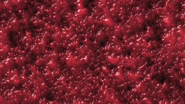 Abstract organic wet slime, brain biological matter background. Seething flesh slush like motion