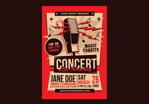 Music Event Retro Flyer