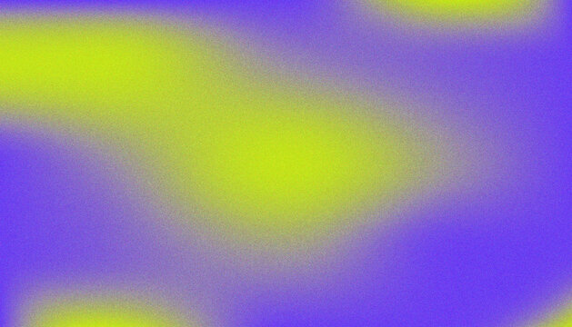 Trendy lo-fi gradient background with purple and yellow noise texture