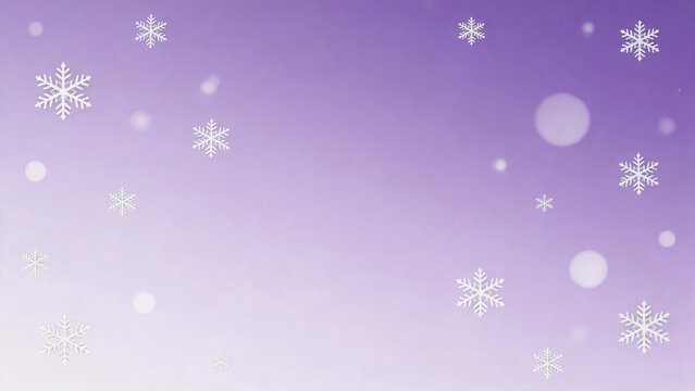 Snowflakes on purple background