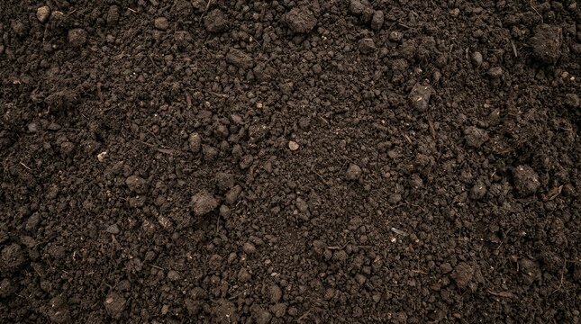 Seamless full frame fertile field soil background texture