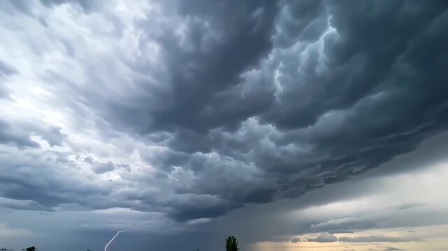 Dramatic storm cloudscape