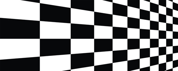 Obraz premium Bingkai kotak-kotak hitam dan putih persegi. Pola papan catur square racing. Pola geometri papan catur. Pola papan catur reli. Selesaikan kerangka balapnya. Ilustrasi vektor di latar belakang putih