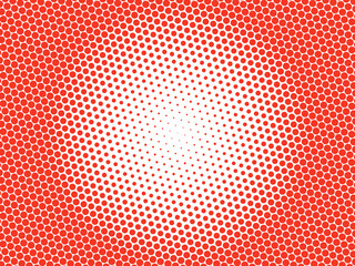 Obraz premium Red and White Gradient Polka Dot Background
