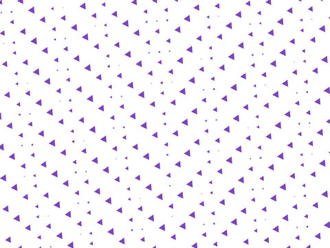 Small Purple Triangles on White Background
