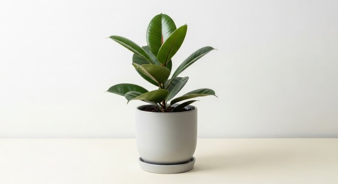 Ficus elastica indoor tree for home office table and balcony decor a stylish tob tree