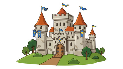 Medieval Castle Architecture Stone Structure. © sugi