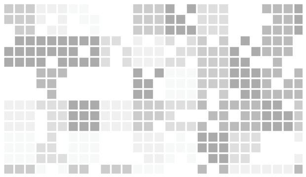 Abstract pixelated grid pattern with varying shades of gray squares
