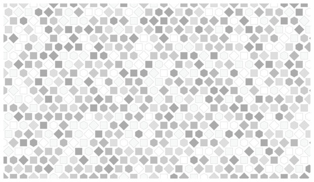 Geometric Pattern Abstract Shapes Randomly Arranged Modern Design Vector Art